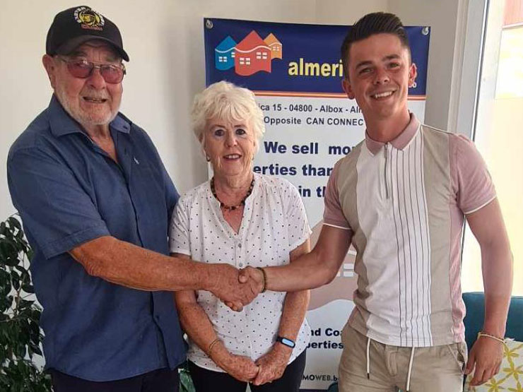 Murphy congratulating more happy clients